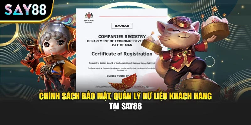 Chính sách bảo mật, quản lý dữ liệu khách hàng tại Say88